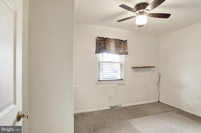 526 N 3rd St, Wormleysburg, PA 17043 - unfurnished room with carpet, baseboards, and ceiling fan