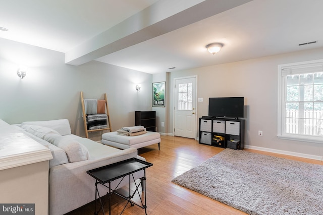 21008 Strawrick Ter, Ashburn, VA 20147 - living area with light wood-style flooring and baseboards