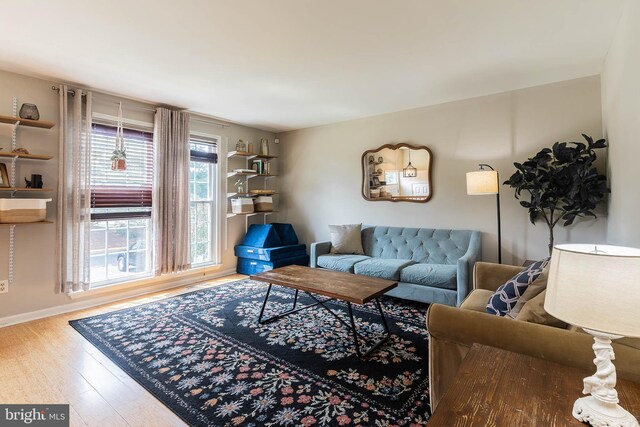 21008 Strawrick Ter, Ashburn, VA 20147 - living room with wood finished floors and baseboards