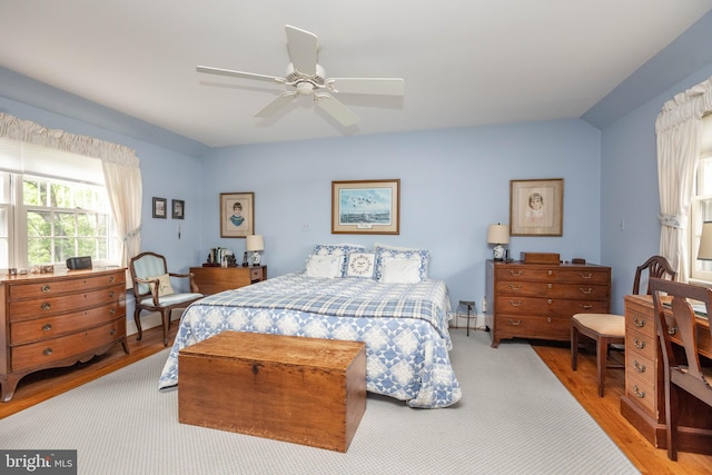 114 Bellemore Rd, Baltimore, MD 21210 - bedroom featuring wood finished floors and ceiling fan