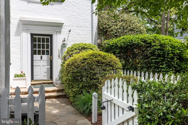 114 Bellemore Rd, Baltimore, MD 21210 - view of exterior entry with brick siding