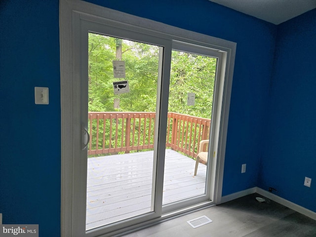 10920 Oakcrest Cir, New Market, MD 21774 - entryway with healthy amount of natural light, wood finished floors, and baseboards