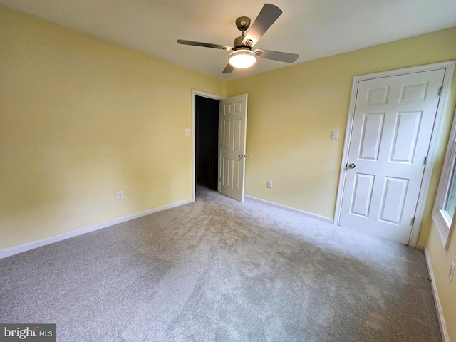 10920 Oakcrest Cir, New Market, MD 21774 - empty room featuring carpet, a ceiling fan, and baseboards