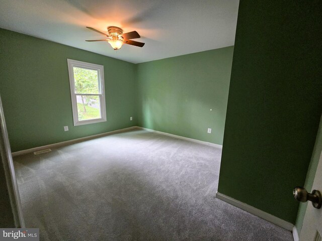 10920 Oakcrest Cir, New Market, MD 21774 - empty room featuring a ceiling fan, carpet flooring, and baseboards