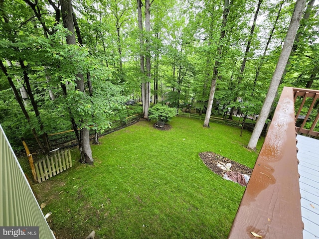 10920 Oakcrest Cir, New Market, MD 21774 - view of yard with a wooden deck