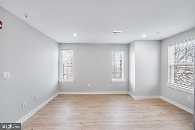 2639 Cecil B Moore Ave, Philadelphia, PA 19121 - unfurnished room featuring healthy amount of natural light, light wood-type flooring, recessed lighting, and baseboards