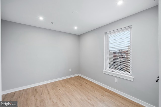 2639 Cecil B Moore Ave, Philadelphia, PA 19121 - spare room featuring light wood finished floors, baseboards, and recessed lighting
