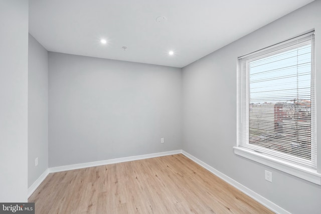 2639 Cecil B Moore Ave, Philadelphia, PA 19121 - unfurnished room featuring light wood-style floors, baseboards, and recessed lighting