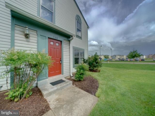 9309 Player Dr Unit 116, Laurel, MD 20708 - doorway to property featuring a lawn