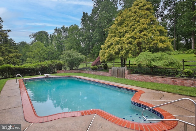 3195 Pelham Pl, Doylestown, PA 18902 - outdoor pool with a diving board