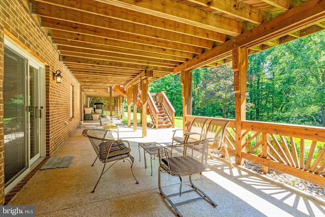 10060 Hampton Rd, Fairfax Station, VA 22039 - view of patio with stairs