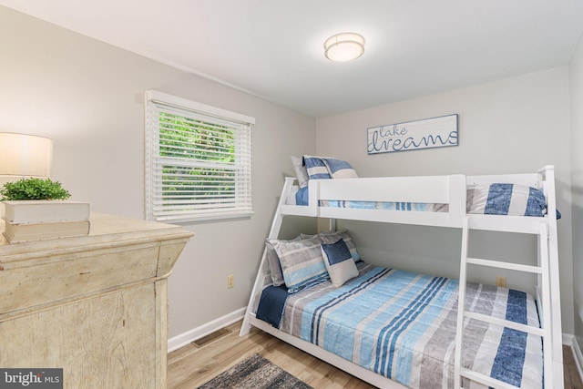 34 S Lake Dr, Lake Harmony, PA 18624 - bedroom with light wood-type flooring and baseboards