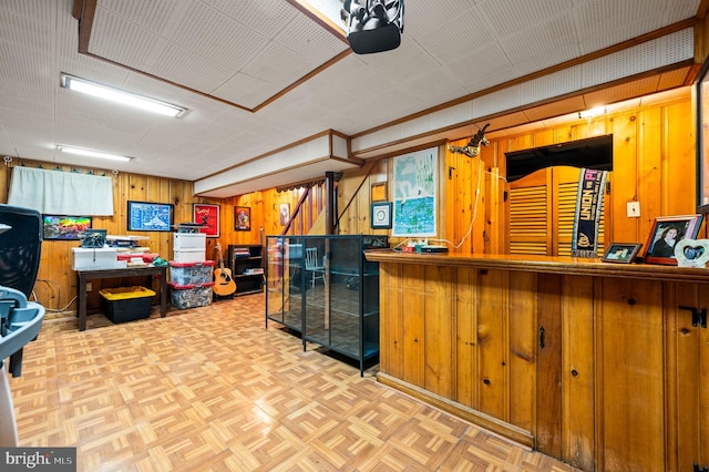 213 Rices Mill Rd, Wyncote, PA 19095 - reception featuring wood walls