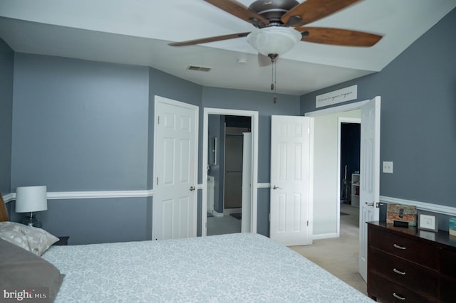 9348 Amaryllis Ave, Manassas, VA 20110 - bedroom featuring light colored carpet, baseboards, and ceiling fan