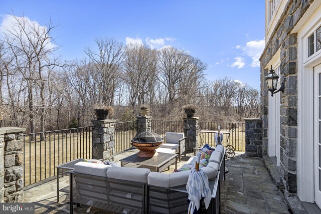 7 Chaville Way, Greenville, DE 19807 - view of patio featuring an outdoor hangout area
