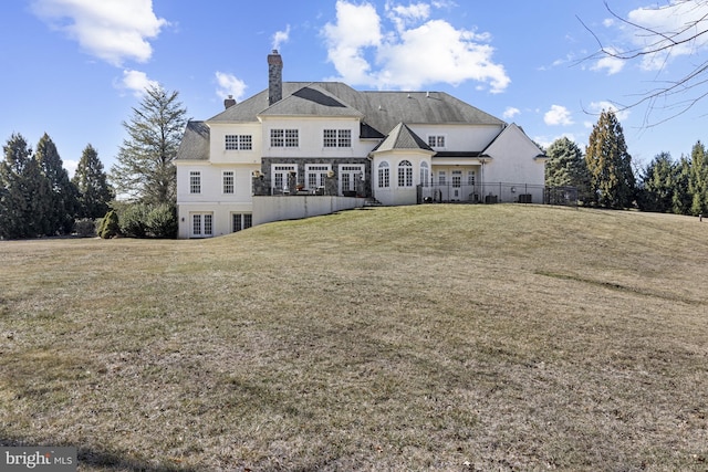 7 Chaville Way, Greenville, DE 19807 - view of front of property featuring french doors and a chimney