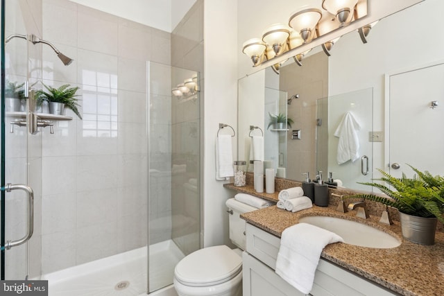 2429 Locust St Unit 504, Philadelphia, PA 19103 - full bathroom with a stall shower, vanity, and toilet