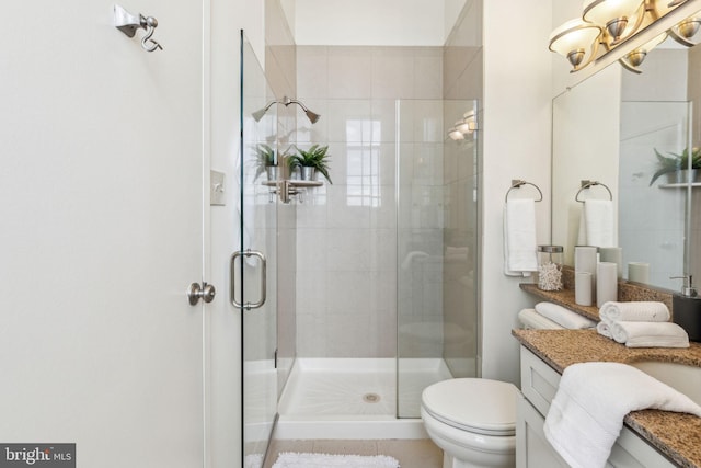 2429 Locust St Unit 504, Philadelphia, PA 19103 - bathroom featuring toilet, vanity, and a stall shower