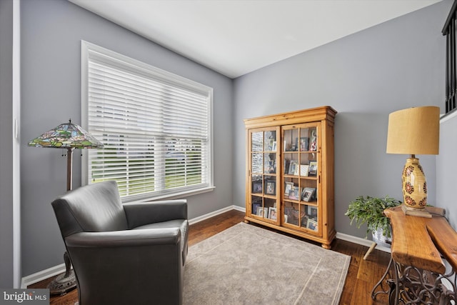 246 Honey Hollow Ln, Chalfont, PA 18914 - sitting room with baseboards and wood finished floors