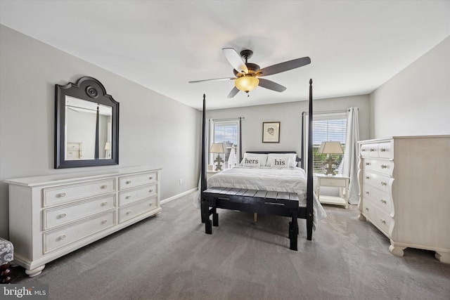 246 Honey Hollow Ln, Chalfont, PA 18914 - bedroom featuring carpet flooring, baseboards, and a ceiling fan