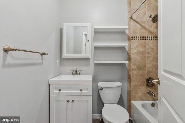 3318 Sherman Ave NW Unit 104, Washington, DC 20010 - full bathroom featuring vanity, toilet, and shower / bath combination