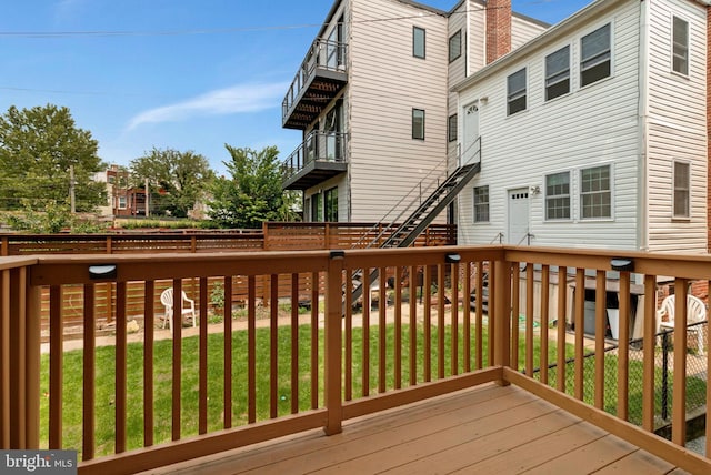 3318 Sherman Ave NW Unit 104, Washington, DC 20010 - view of wooden deck