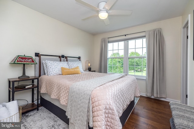 534 Country Club Dr, Lansdale, PA 19446 - bedroom featuring wood finished floors, baseboards, and a ceiling fan