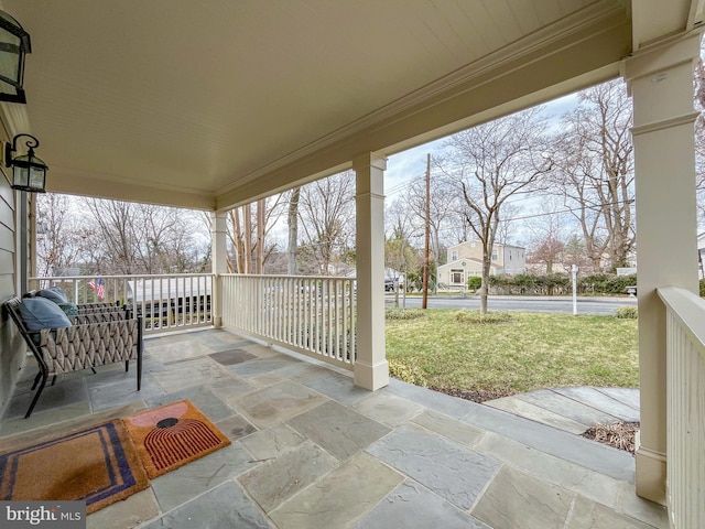 11214 Midvale Rd, Kensington, MD 20895 - porch with a lawn