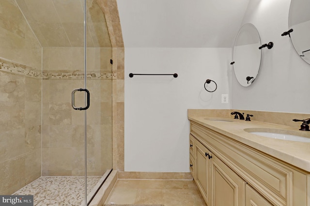 11214 Midvale Rd, Kensington, MD 20895 - full bathroom featuring a stall shower and double vanity