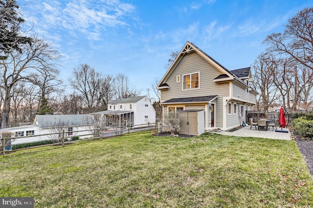 11214 Midvale Rd, Kensington, MD 20895 - rear view of house featuring a patio and roof with shingles