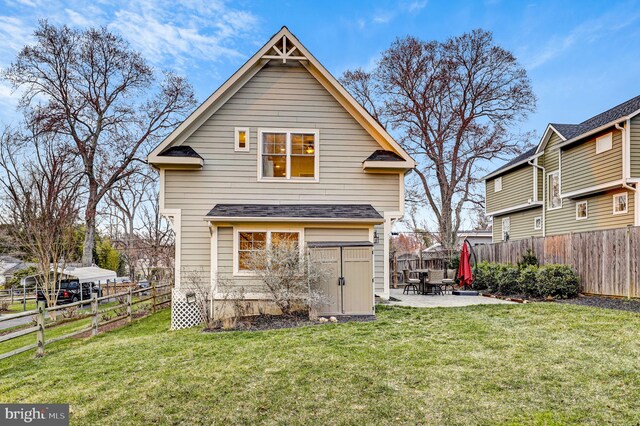 11214 Midvale Rd, Kensington, MD 20895 - rear view of house with a patio area
