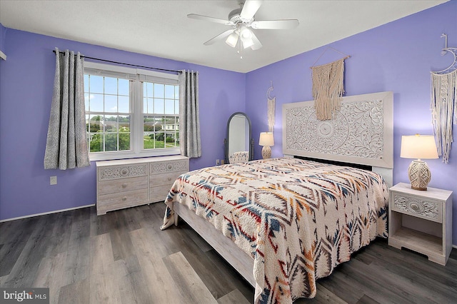12626 Sunset Ave Unit 62, Ocean City, MD 21842 - bedroom featuring wood finished floors and ceiling fan