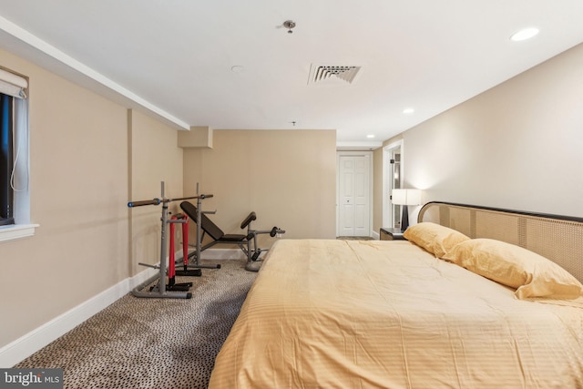 1500 Chestnut St Unit 20K, Philadelphia, PA 19102 - carpeted bedroom featuring baseboards and recessed lighting