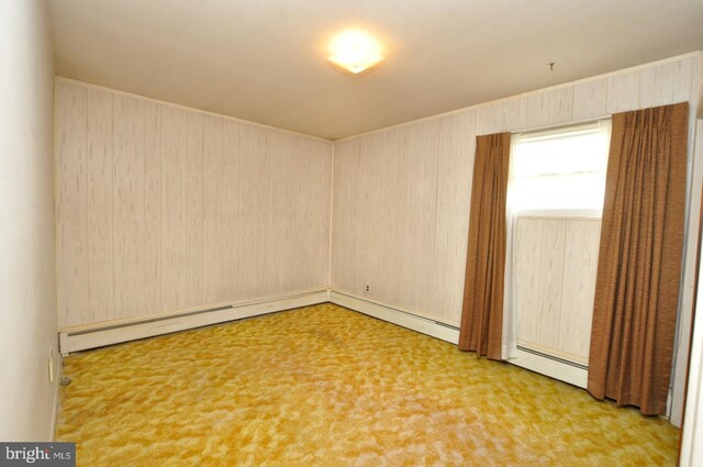 19 Rose Ave, Maple Shade, NJ 08052 - spare room featuring carpet floors and a baseboard heating unit