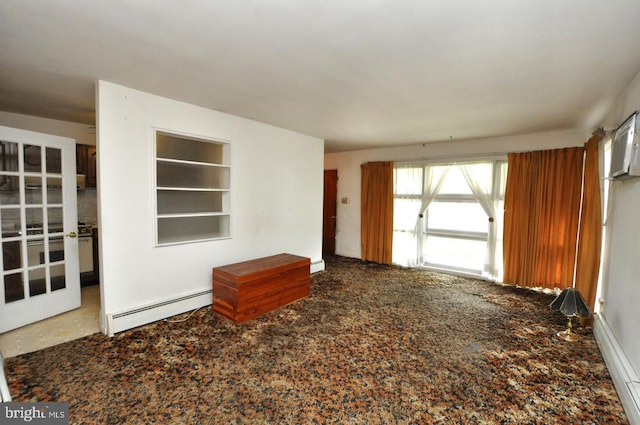 19 Rose Ave, Maple Shade, NJ 08052 - empty room featuring a baseboard heating unit and a wall mounted air conditioner