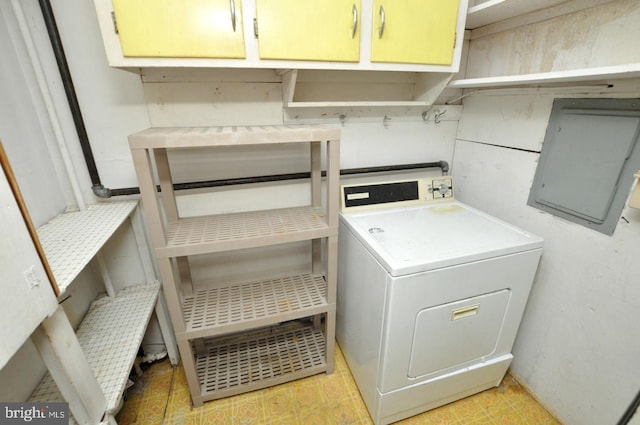 19 Rose Ave, Maple Shade, NJ 08052 - laundry area featuring washer / dryer and electric panel