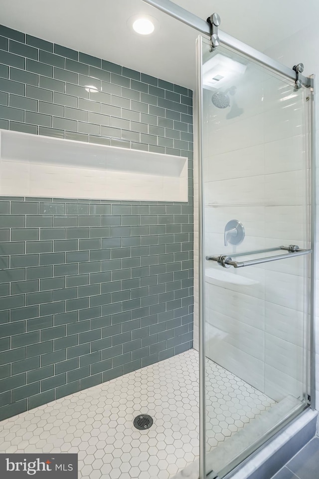 13704 Beret Pl, Silver Spring, MD 20906 - full bath with a stall shower and recessed lighting