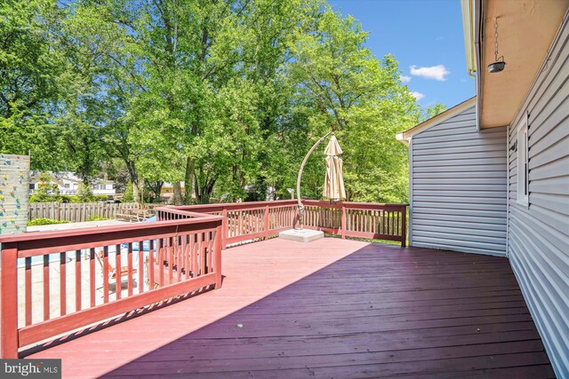 2445 Parallel Ln, Silver Spring, MD 20904 - view of deck