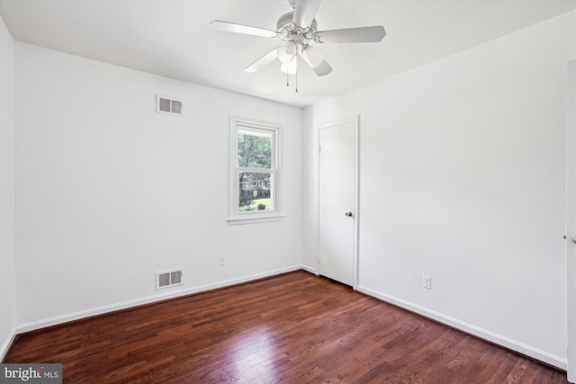 2445 Parallel Ln, Silver Spring, MD 20904 - spare room featuring wood finished floors, baseboards, and a ceiling fan