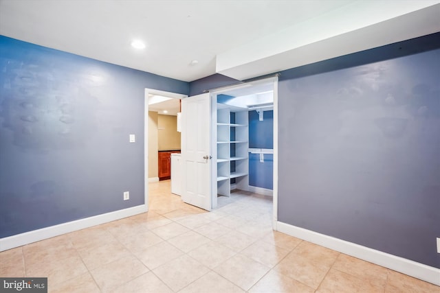 2445 Parallel Ln, Silver Spring, MD 20904 - spare room featuring baseboards, recessed lighting, and light tile patterned floors
