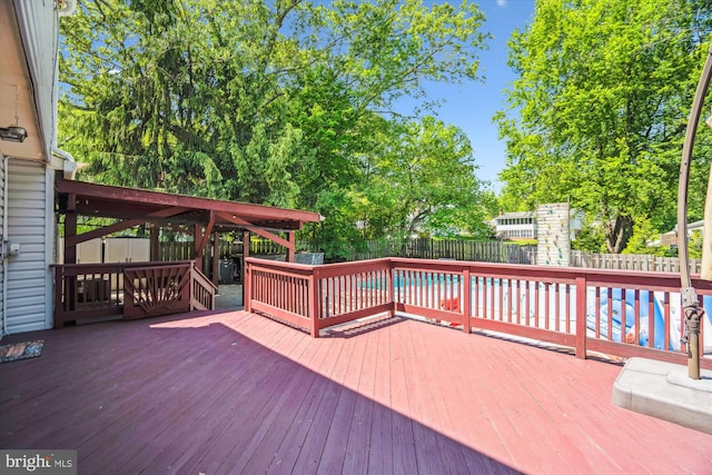 2445 Parallel Ln, Silver Spring, MD 20904 - deck with a fenced backyard