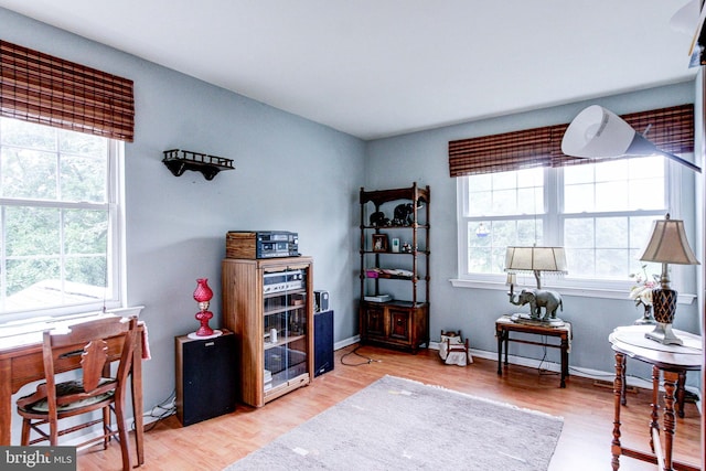 56 Zachary Dr, Chalfont, PA 18914 - home office featuring plenty of natural light, light wood-type flooring, and baseboards