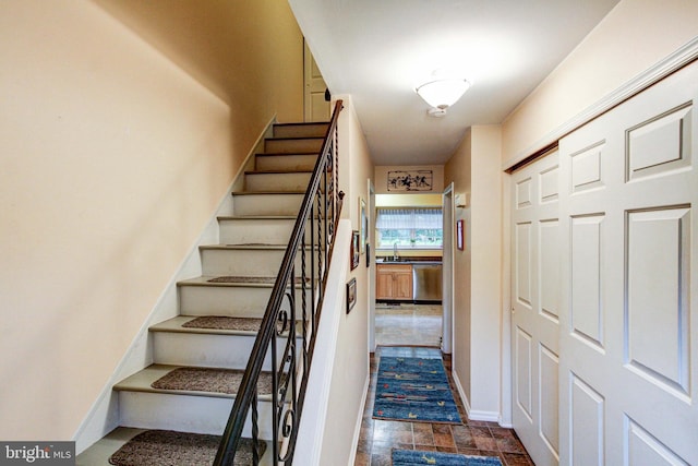 56 Zachary Dr, Chalfont, PA 18914 - staircase with baseboards