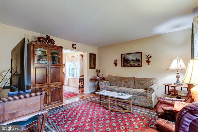 56 Zachary Dr, Chalfont, PA 18914 - living room with wood finished floors and baseboards