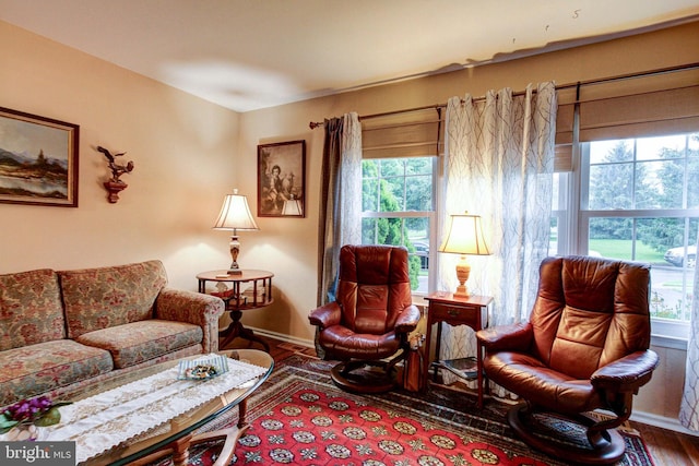 56 Zachary Dr, Chalfont, PA 18914 - living area with wood finished floors, healthy amount of natural light, and baseboards