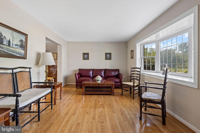 1908 Sterigere St, Eagleville, PA 19403 - living area featuring light wood finished floors and baseboards