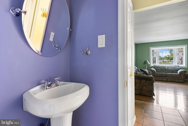 1908 Sterigere St, Eagleville, PA 19403 - bathroom featuring tile patterned flooring and a sink