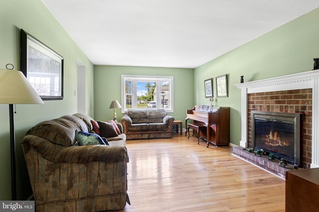 1908 Sterigere St, Eagleville, PA 19403 - living room with wood finished floors and a fireplace