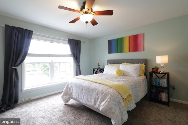 218 Independence Ave, State College, PA 16801 - bedroom with baseboards, carpet flooring, and ceiling fan