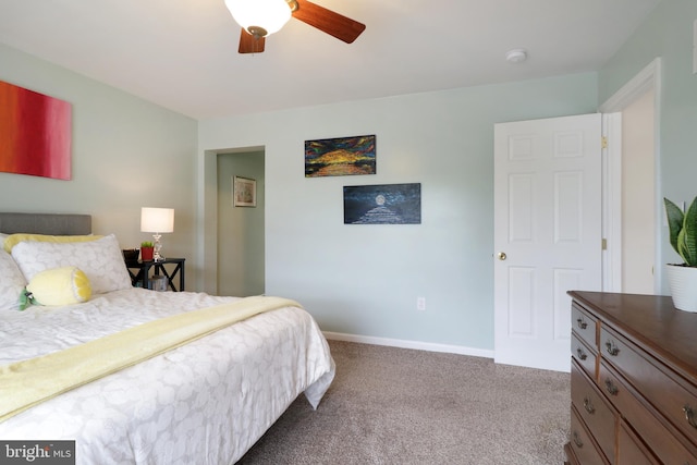 218 Independence Ave, State College, PA 16801 - carpeted bedroom featuring baseboards and a ceiling fan